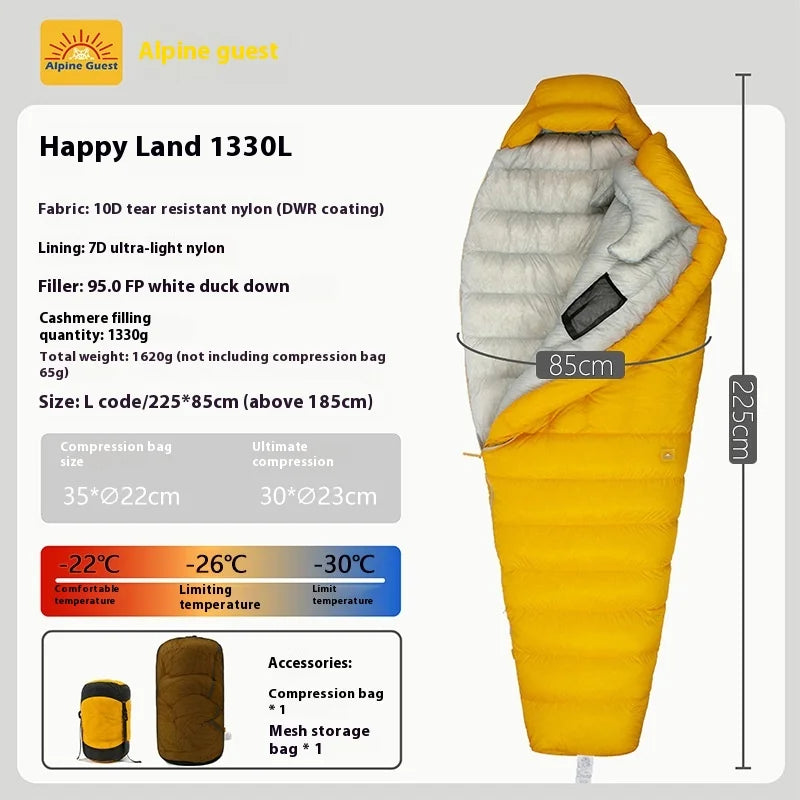 10D/7D Ultralight Down Sleeping Bag 800FP Dwon Outdoor Camping Hiking Sleeping Bags for Backpacking Adult Tourist