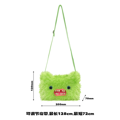 Fugglers Ugly Teeth Monster Bag Crossbody Cute Plush Wallet Plush Bag Fuggs Crossbody Bag with Shoulder Strap Animal Plushies