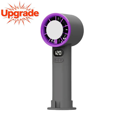 Mini Handheld Fan 120 Speed Portable Bladeless Desktop Fans Rechargeable Instant Cooling With Ice Mode For Men Women New