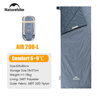 Naturehike Camping Sleeping Bag Outdoor Ultralight LW180 Waterproof Sleeping Bag Hiking Traveling Climbing 3 Seasons