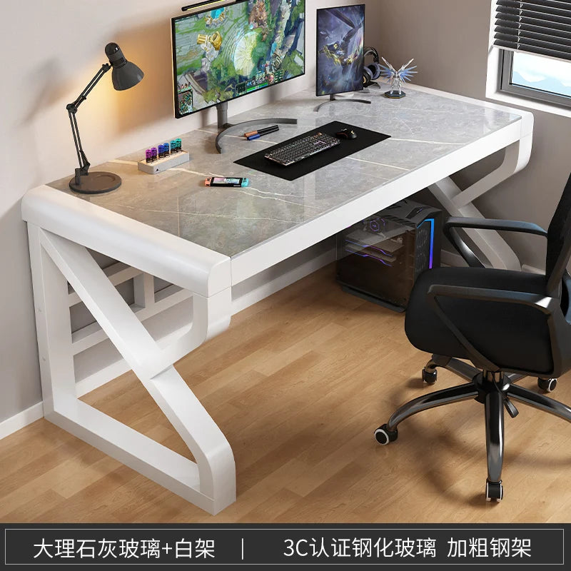 Shelves Modern Office Desk Storage Aesthetic Writing Standing Office Desk Gaming Bedroom Bureaux De Chambre Home Furniture