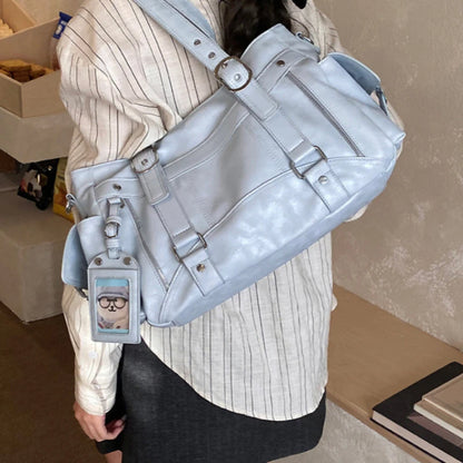 Large Capacity Tote Bag Trendy Sweet-and-Cool Style 2026 New Fashion Versatile Handbag Simple Commuting Crossbody Shoulder Bag