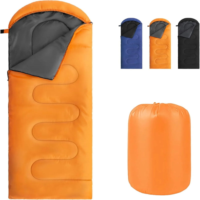Camping Sleeping Bag Ultralight 4 Season Warm Envelope Backpacking Sleeping Bag Portable Waterproof Outdoor Sleeping Bag