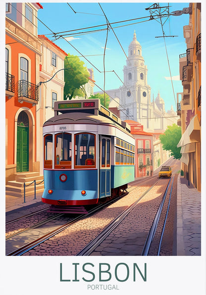 Denmark Portugal Holland Travel Poster Copenhagen Madeira Porto Canvas Painting Wall Art HD Picture for Living Room Home Decor