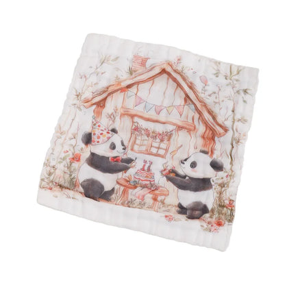Baby Towels 100% Cotton Muslin Swaddle Cloths Highly Absorbent Soft Gauze Washcloths for Newborn Bath Face and Drool Care