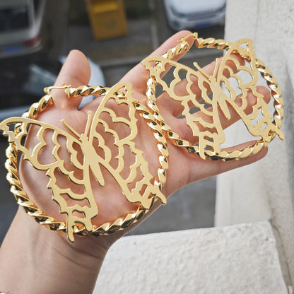 Customized Stainless Steel Name Earrings Customized Text Earrings Fashion Earrings Banquet Party Earrings Birthday Gifts