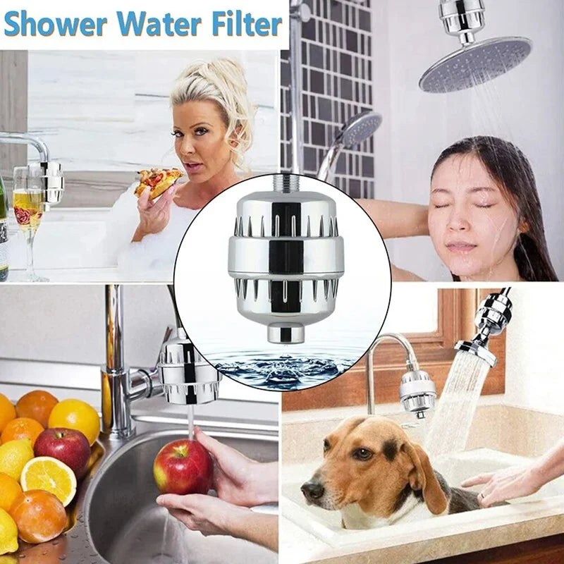 15-20 Grade Filter Element Water Purification Household Water Purifier Shower Filter Set Bathing To Remove Residual Chlorine