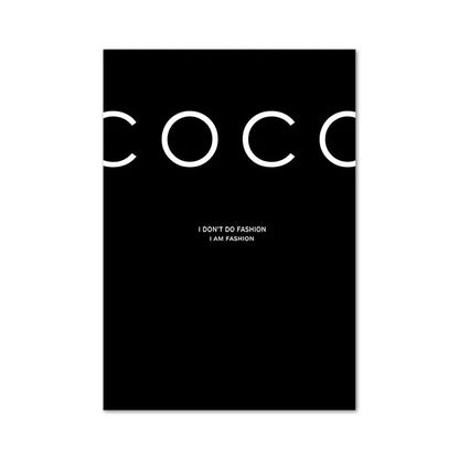 Scandinavian Decor I Don't Do Fashion Nordic Art Decor Posters and Prints Wall Pictures for Living Room Wall Art Canvas Prints