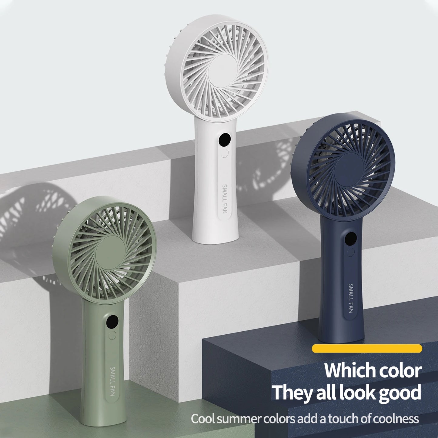 New Portable Handheld Fan, Fan 6 Speed Wind LED Display Personal Mini Travel Fan  Hand Held Fan USB Foldable Electric Fan