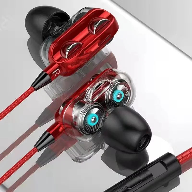 In Ear Stereo Earphone For iPhone Xiaomi Huawei Android Noise Canceling Design Running Gaming Audio Accessories Heavy Bass Sound