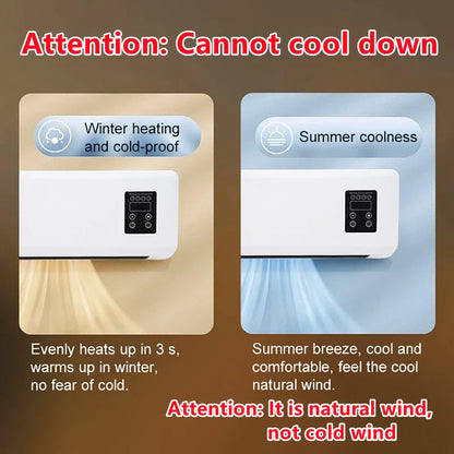 Portable Ductless Air Conditioner Wall-mounted Air Conditioner Fan and Heater RV Air Conditioner Fan Heater Combo Split