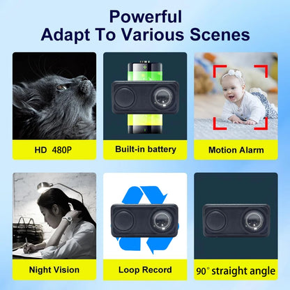 Lenovo 4KHD Camera WiFi Wireless Monitor Night Vision Remote Motion Detecting Camcorders Security Protection Indoor Surveillance