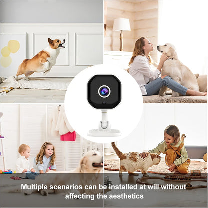 Smart  Wi-Fi Smart Home Security Camera  HD,Real-time APP Alerts, 2-Way Audio, with Motion Tracking for Baby & Pet Indoor Camera