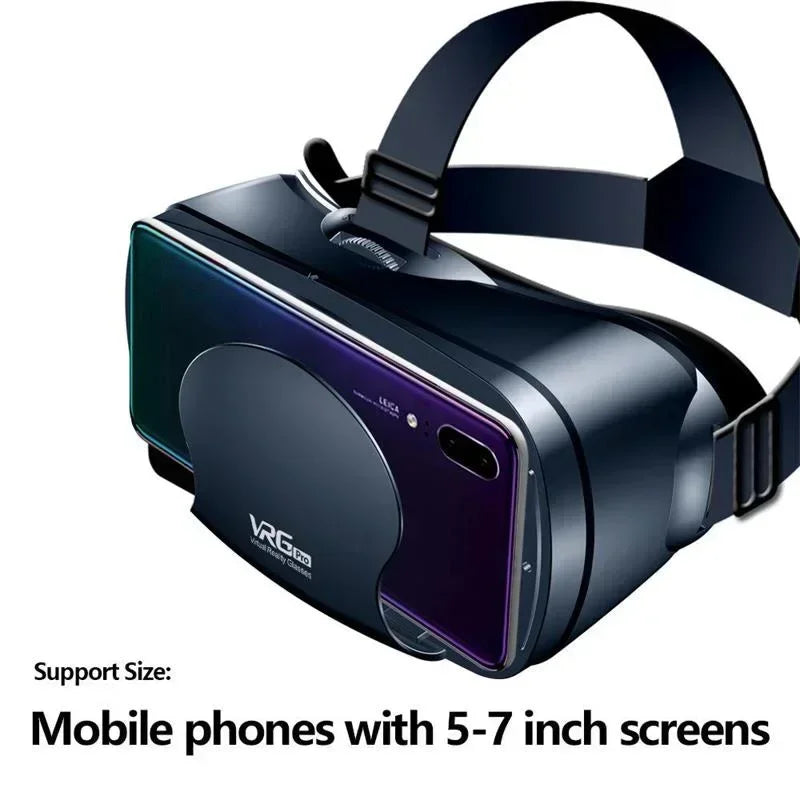 VRG Pro VR Glasses Virtual Reality Headset Devices Viar 3D Goggles AR Glasses Smart Lenses For  5-7'Smartphone Cell Phone