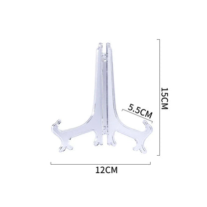 Dish Plate Racks Folding Bowl Plate Picture Stand Storage Holder Plastic Dish Plate Holder Bowl Dish Tray Rack Kitchen Accessory