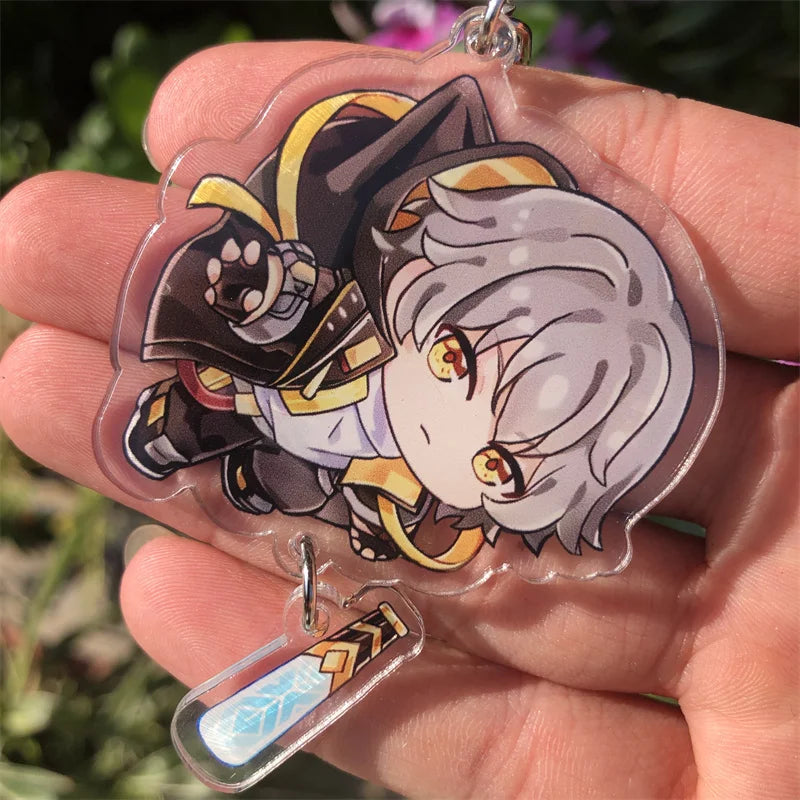 Honkai: Star Rail Kafka March 7th Dan Heng Clara Pom-Pom Cosplay COSTUME Keychain Accessories Key Chain Pendant Prop Xmas Gift