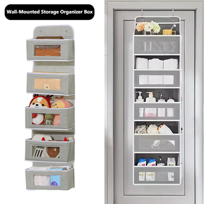 Over-The-Door Hanging Organizer - Extra Large Multi-Layer Storage Bag for Toys Dorm Room Essentials & Closet Organization System