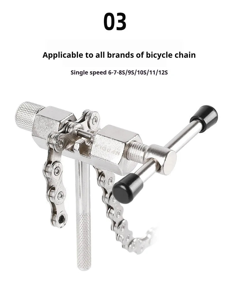 Mountain Bike Chain Cutter Chain Unloader With Nickel Plated Top Pin All Steel Chain Remover Road Bike Chain Removal Tool