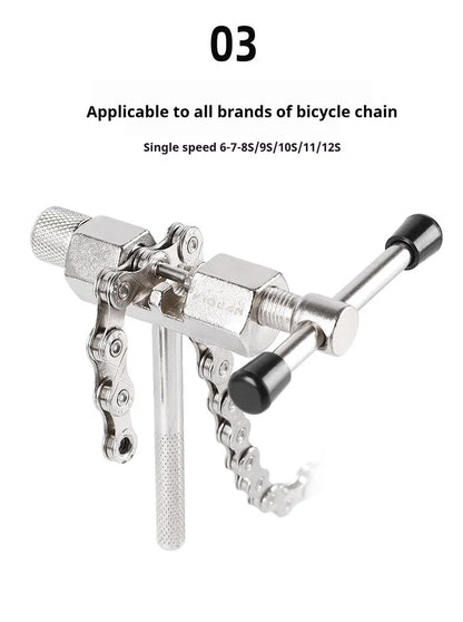 Mountain Bike Chain Cutter Chain Unloader With Nickel Plated Top Pin All Steel Chain Remover Road Bike Chain Removal Tool