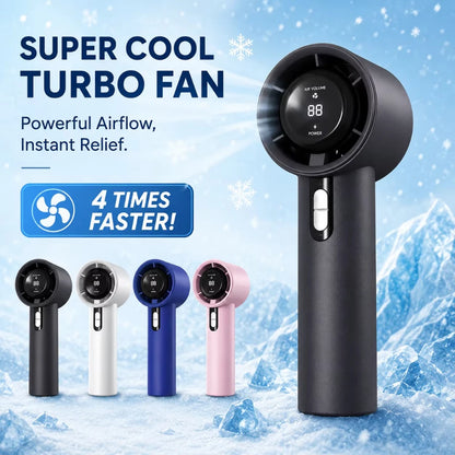 Portable Hand held Fan USB Rechargeable Mini Personal Fan with 1-100 Speed Settings Quiet Operation for Travel Office & Outdoor