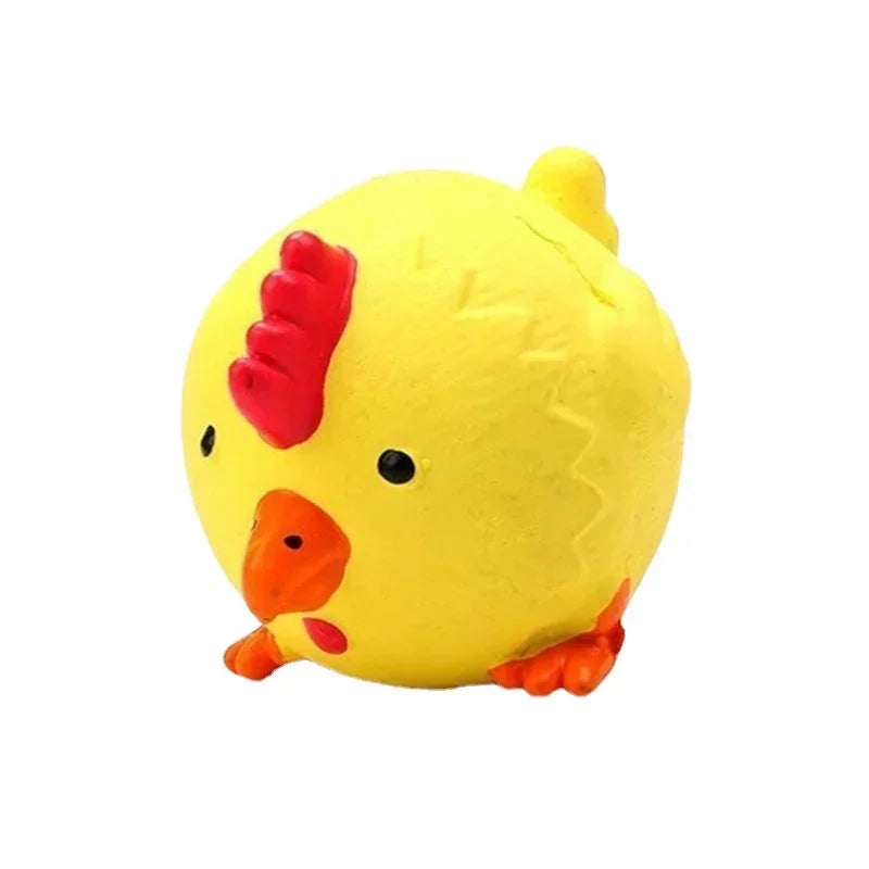 Animals Design Durable Dog Chew Toys Pigs, cows, chickens, Tough Squeaky Dog Grinding Teeth Toys,Pet latex to clean teeth toys