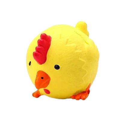Animals Design Durable Dog Chew Toys Pigs, cows, chickens, Tough Squeaky Dog Grinding Teeth Toys,Pet latex to clean teeth toys
