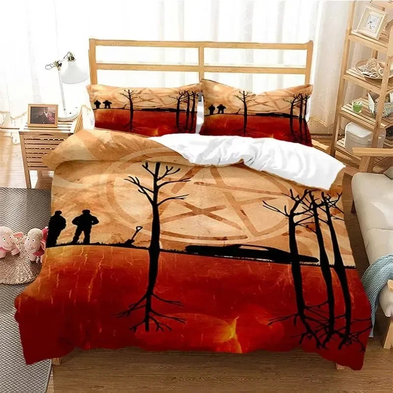 Supernatural 3D Printed Duvet Cover Set Twin Full Queen King Size Bedding Set Bed Linens Comforter Bedding Sets