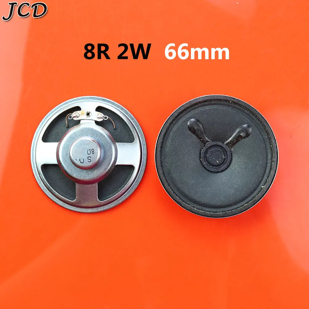 JCD 1Piece 8 ohm 8R 0.5W 1W 2W 3W 5W 0.5 1 2 3 5 watt LoudSpeaker  Diameter 50mm 57mm 66mm 77mm Speaker