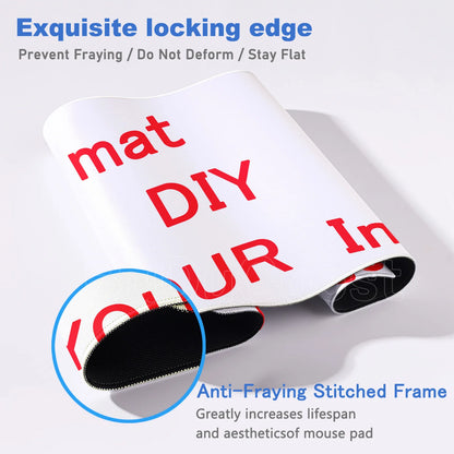 Computer Mouse Pad Desktop DIY PC Mouse Pad 900x400mm Natural Non-Slip Natural Rubber Carpet Mice Mats Custom Game Cool Mousepad