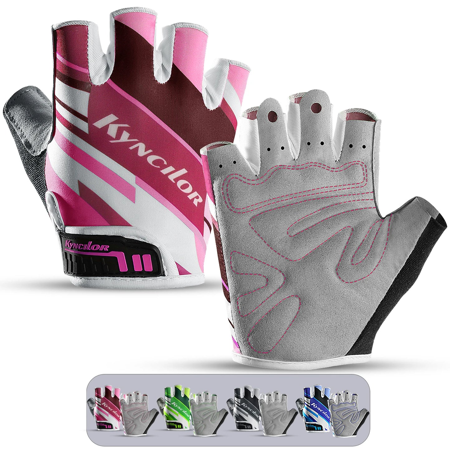 Anti Slip Shock Breathable Half Finger Gloves Men Women Half Finger Gloves Breathable Cycling Gloves Bicycle Gloves Bike Gloves
