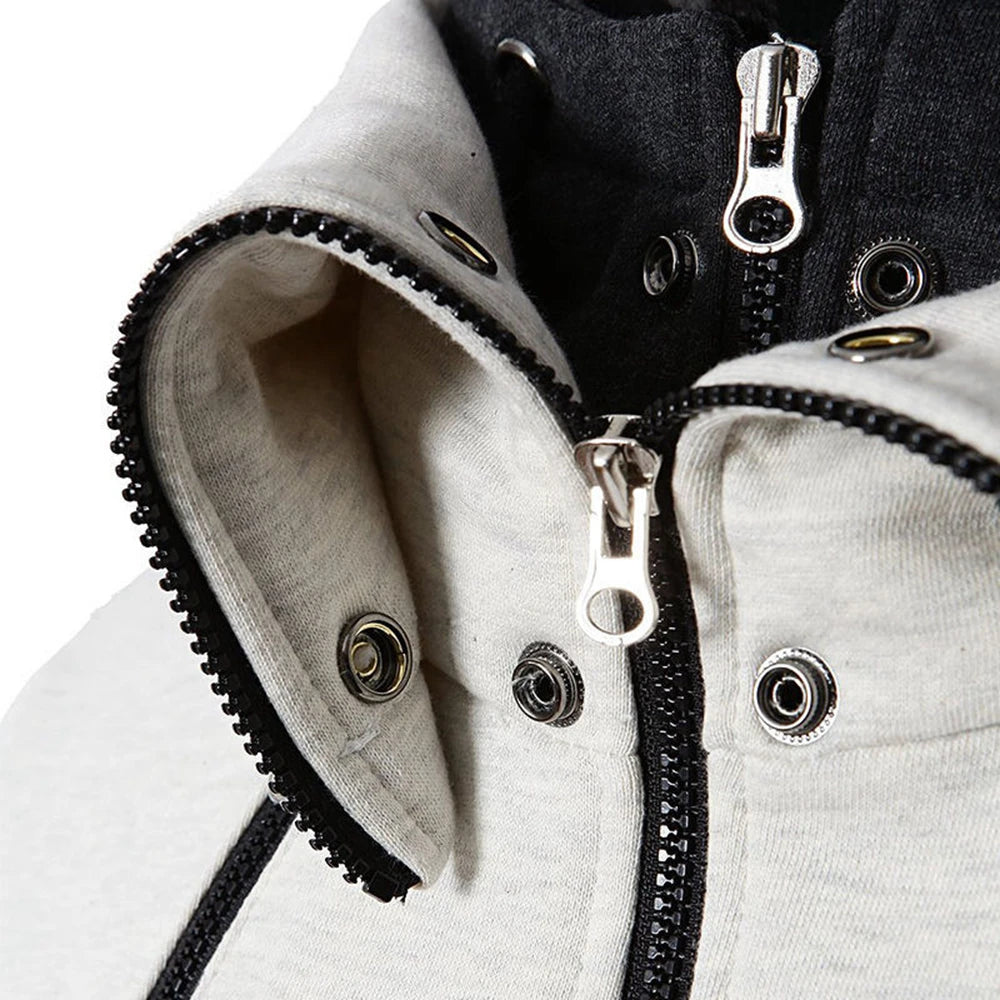 2025 Japanese Anime Jacket Spring And Autumn Man's Stand-Up Collar Hoodies Attack on Titan Logo Print Sports Comfortable Coat