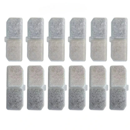 Replacement Filters Cat Water Fountain Filters Element for Stainless Steel Cat Water Fountain Activated Carbon Sponges Filters