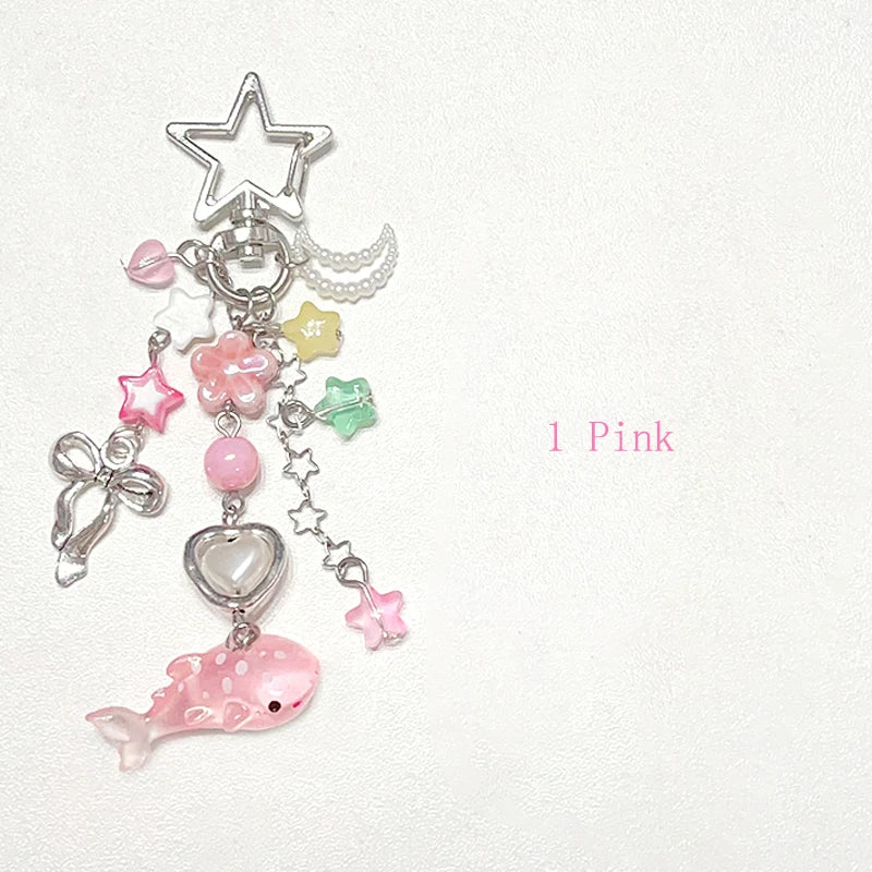 Shark keychain fairy core bag charm 1pcs