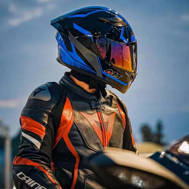 Motorcycle Helmet Full Face Double Lens Off-road Racing Helmet  Capacetes De Moto DOT Certification Motocross Cascos Para Motos