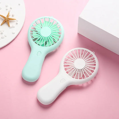 Portable Fan Mini Handheld Electric Fan Usb Rechargeable Handheld Small Pocket Fan  Air Cooler Desktop Office Travel Pocket Fan