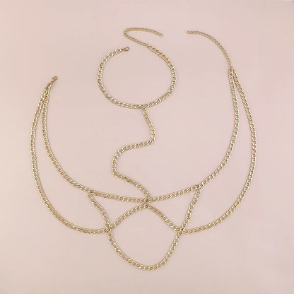 Body Chains Jewelry for Woman Fashion Bikini Chain Belly Body Harness Beach Sexy Accessories