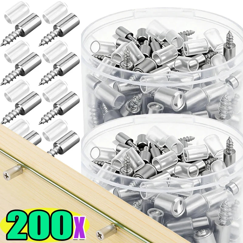 Wholesale Cross Self-tapping Screw with Rubber Sleeve Layer Plate Shelf Holder Wardrobe Septum Brackets Fixed Screws Support Peg