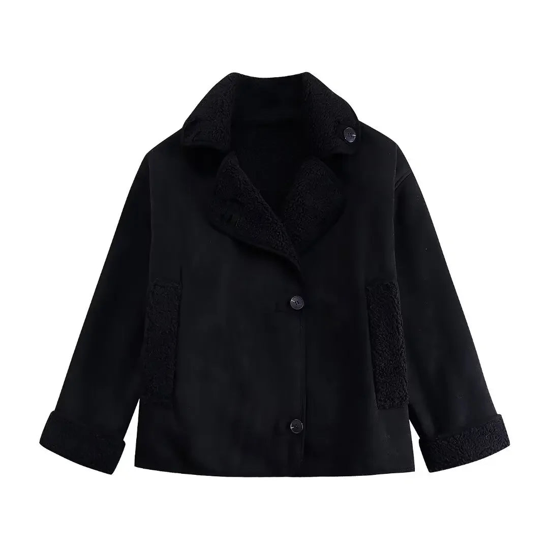 Jackets Women Coats Turn Down Collar Warm Thick Coat Maxi Casual Jacket Elegant Y2k Tops Parka Autumn Spring Streetwear