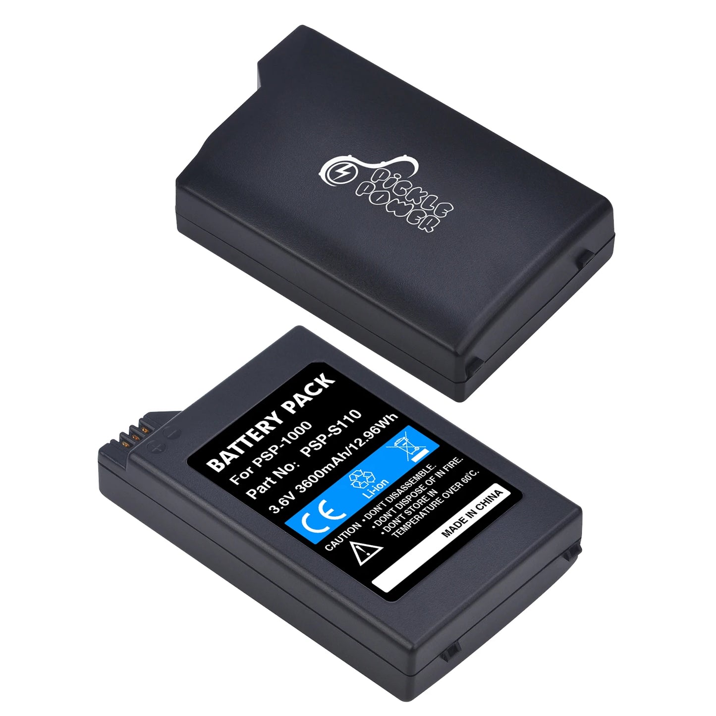 PicklePower 3600mAh PSP-1000 Li-ion Rechargeable Battery+LED USB Charger For Sony PSP 1000 PSP-S110 PlayStation Portable Console