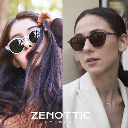 ZENOTTIC Retro Polarized Sunglasses 2026 2025 Men Women Vintage Small Round Frame Sun Glasses Polarized Lens UV400 Goggles Shade
