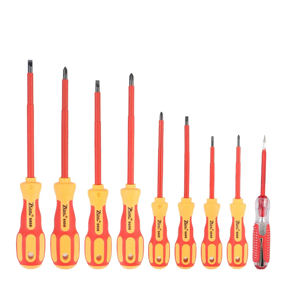 Magnetic Screwdriver Set For Electrician Hand Tools Insulated Multifunctional Phillips Slotted Bits