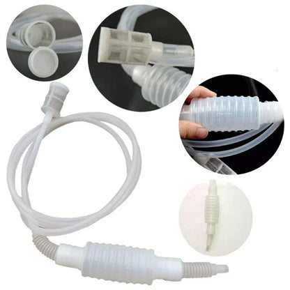 Manual homebrew beer filtering system kit 2M liquid Siphon Food Grade Alcohol Distiller Syphon Tube Fish tank water filter tool
