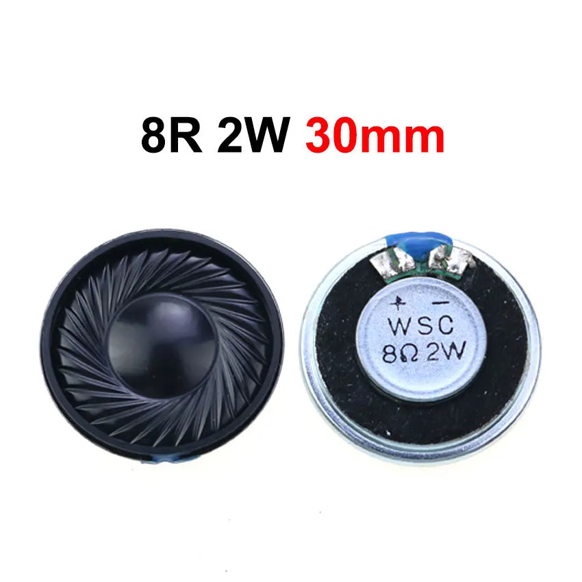 1PCS 0.2W 0.5W 1W 2W 4R 8R 32R 8 Ohm Ultra-thin Horn Speaker Diameter 23mm 29mm 30mm 36mm 40mm 45mm 50mm 56mm 57mm Loudspeaker