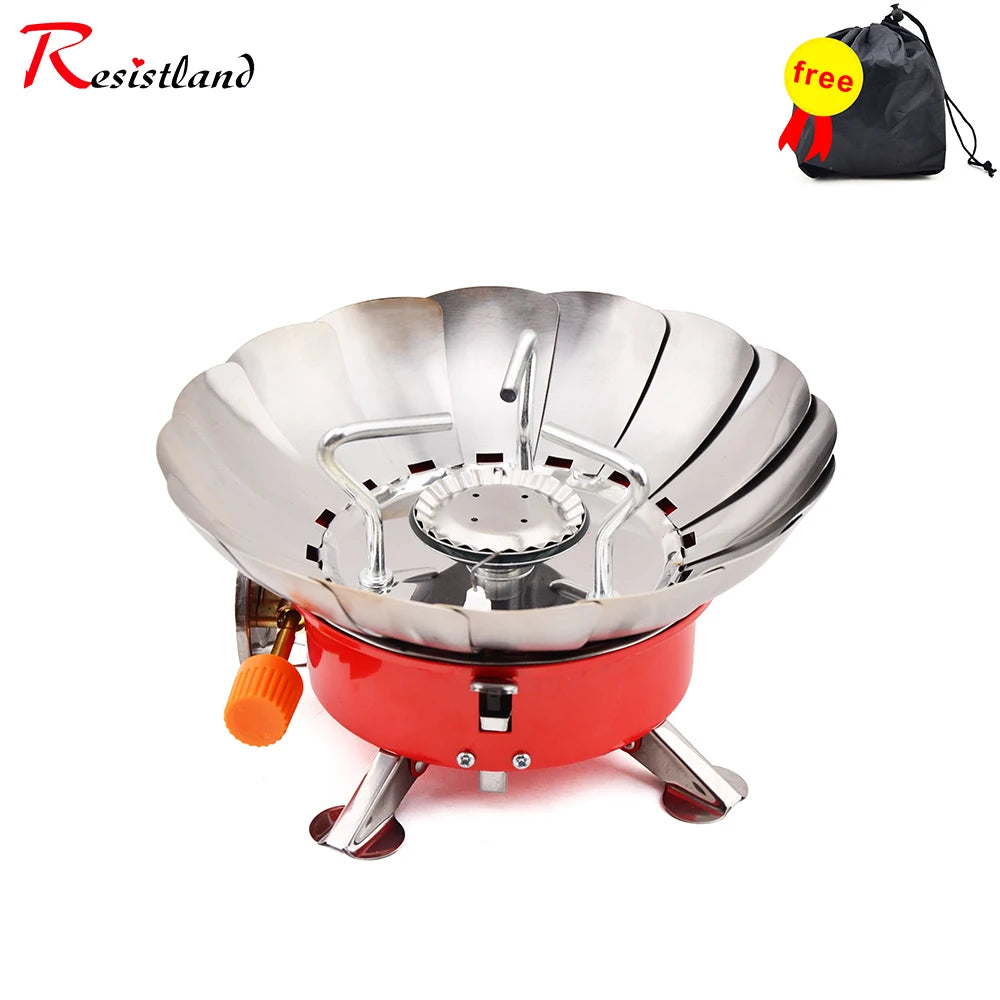 2800W Windproof  Portable Outdoor Stove Camping Gas Stove  Picnic Burner with Storage Bag For Hiking