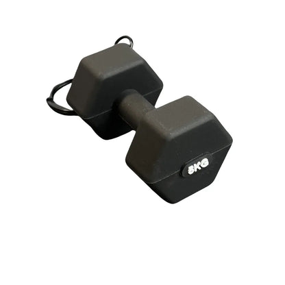 Novelty PVC Mini Barbell Keychain Barbell Sheet Detachable Dumbbell Keychain Fitness Equipment Accessories Bag Pendant Girl