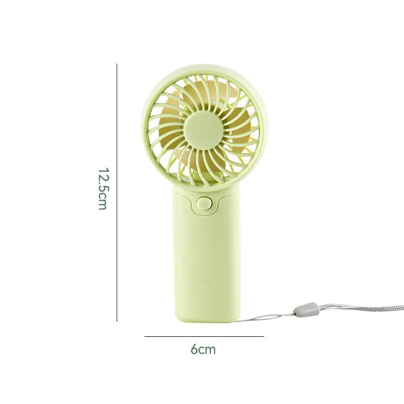 Portable Handheld Mini Fan for Summer Cooling Compact Desk Fan with Strong Airflow Simple Design Ideal for Outdoor travel Use