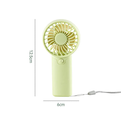 Portable Handheld Mini Fan for Summer Cooling Compact Desk Fan with Strong Airflow Simple Design Ideal for Outdoor travel Use