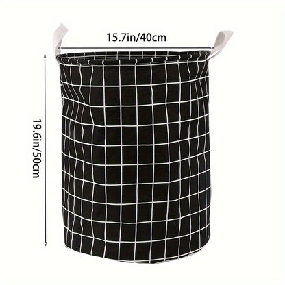 1pc Round Dirty Clothes Basket, Laundry Basket, Portable Dirty Clothes Hamper, laundry hhamper, storage bucket