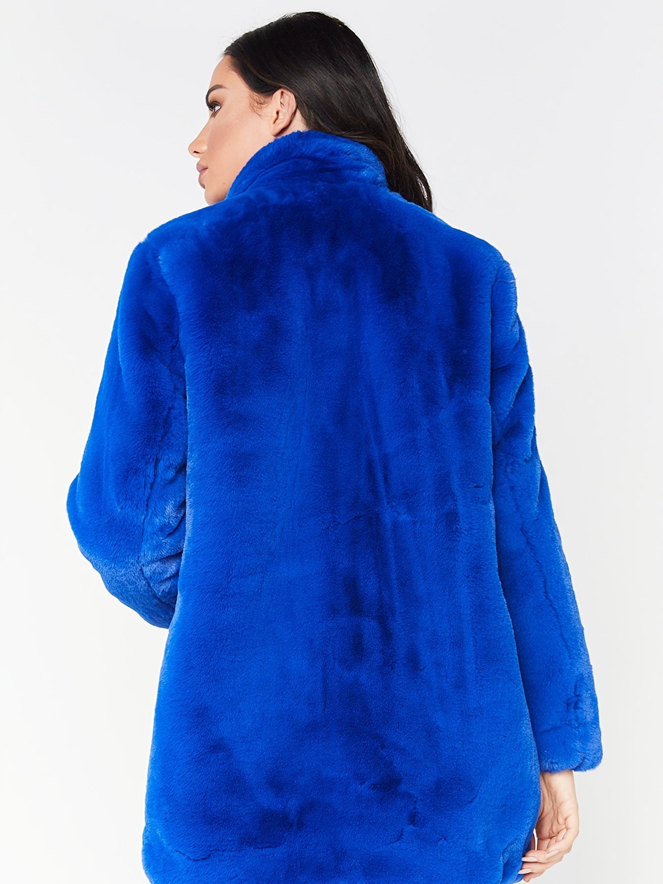 Winter Warm Plush Loose Coat, Casual Long Sleeve Fashion Teddy Outerwear, Women's Clothing