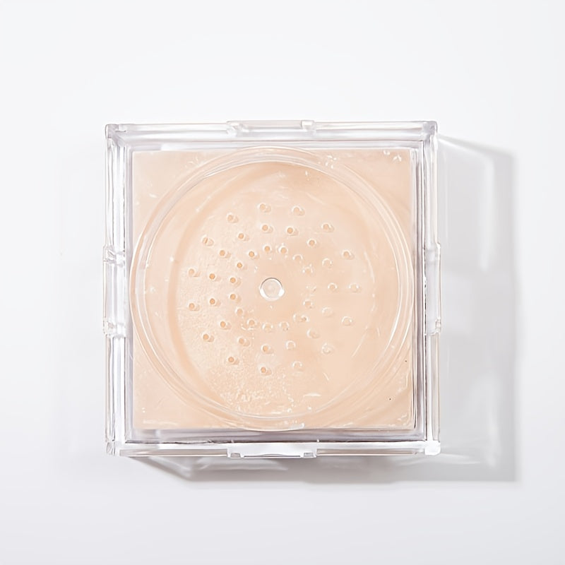 Elegant Bowknot Air Powder - Lightweight, Long-Lasting Oil Control & Waterproof Setting Powder for All Skin Tones, Ivory White & Cool Beige, Matte Finish with Glittery Golden Bow Design